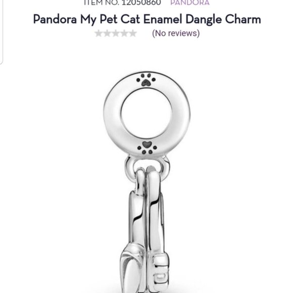 Pandora My Pet Cat Enamel Dangle Charm - Picture 3 of 10